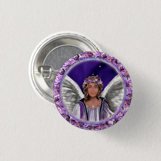 Paarse Soul Button (Voorkant /achterkant)