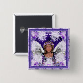 Paarse Soul Button (Voorkant /achterkant)