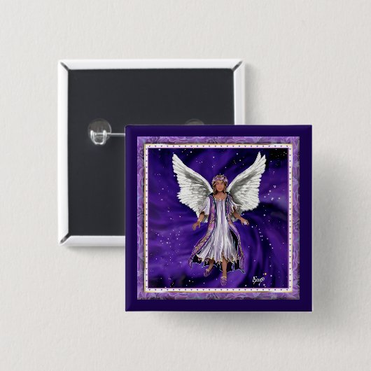 Paarse Soul Button (Voorkant /achterkant)