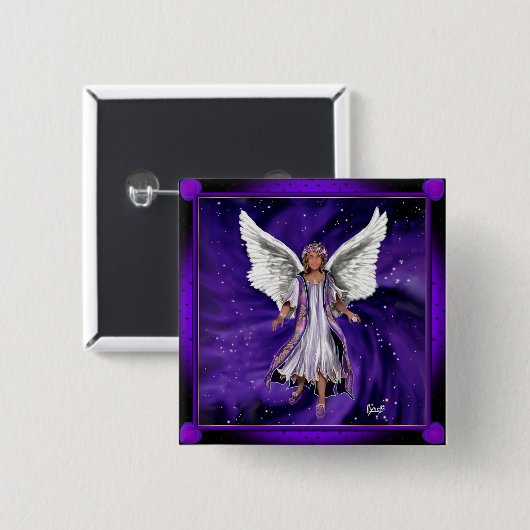 Paarse Soul Button (Voorkant /achterkant)