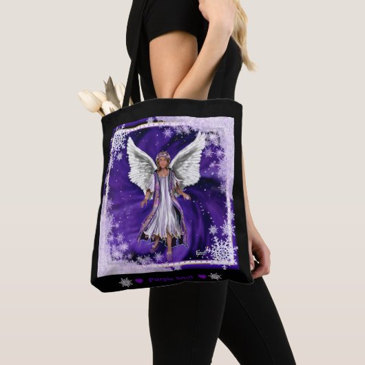 Paarse Soul Canvas tas (Dichtbij)