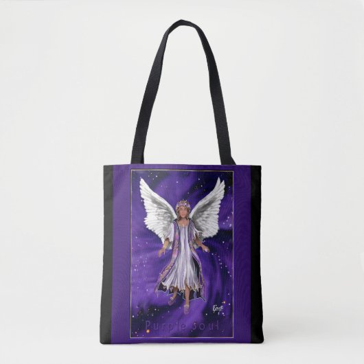 Paarse Soul Canvas tas (Voorkant)