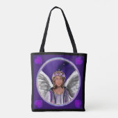 Paarse Soul Canvas tas (Achterkant)