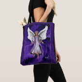 Paarse Soul Canvas tas (Dichtbij)
