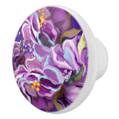 Paarse Soul Ceramic Knob. Keramische Knop (Rechts)