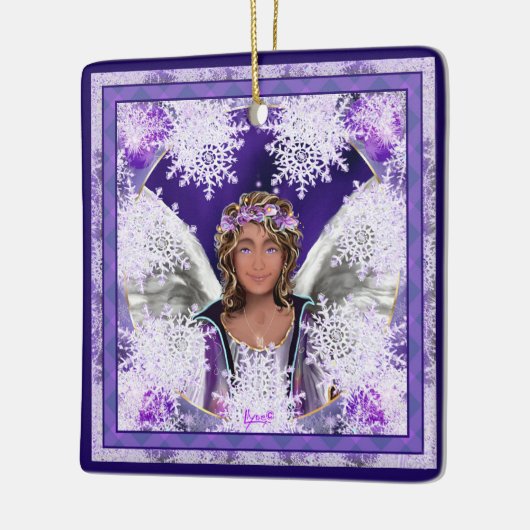 Paarse Soul Ceramic Ornament (Links)