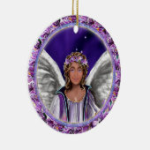 Paarse Soul Ceramic Ornament (Rechts)