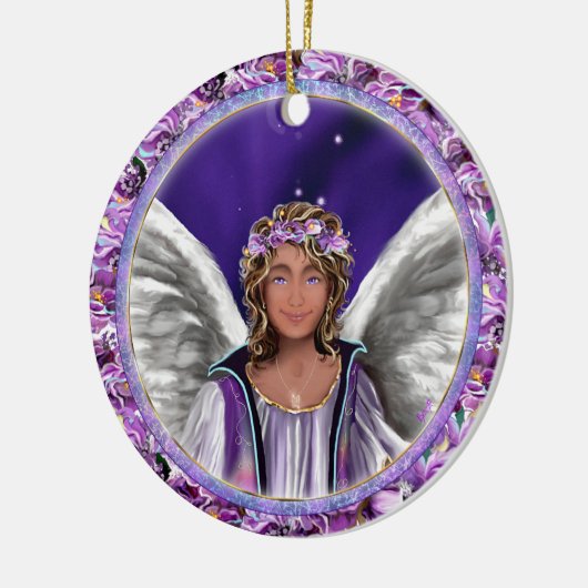 Paarse Soul Ceramic Ornament (Links)