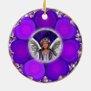 Paarse Soul Ceramic Ornament