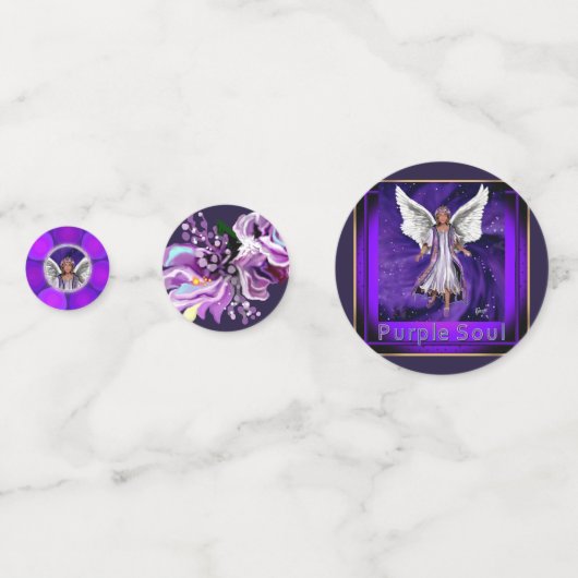 Paarse Soul Confetti (Achterkanten)