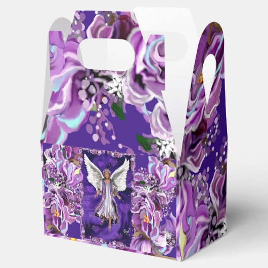 Paarse Soul Favor Box Bedankdoosjes (Geopend)