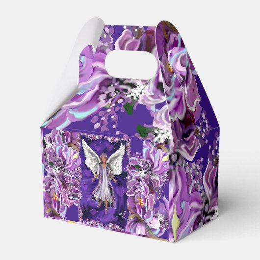 Paarse Soul Favor Box Bedankdoosjes (Voorkant Zijde)