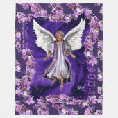 Paarse Soul Fleece Blanket (Voorkant)