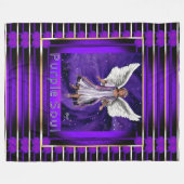Paarse Soul Fleece Blanket (Voorkant (Horizontaal))