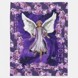 Paarse Soul Fleece Blanket Deken