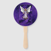 Paarse Soul Hand Fan Handwaaier (Voorkant)