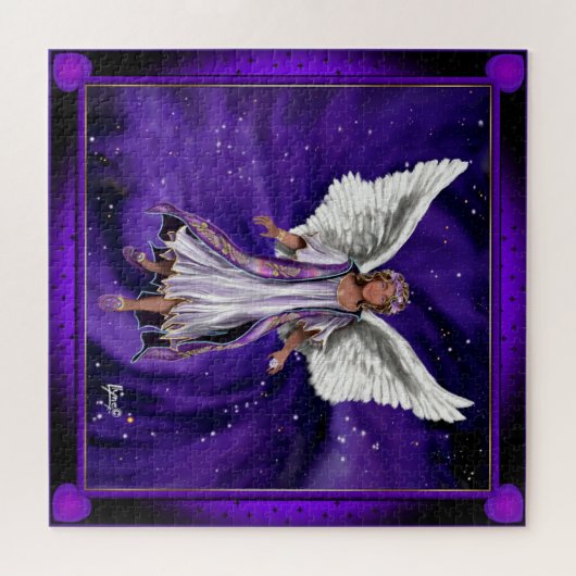 Paarse Soul Jigzaag Puzzle Legpuzzel (Horizontaal)