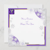 Paarse Soul kerstkaart (Achterkant)