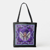 Paarse Soul Scarf Tote Bag (Achterkant)