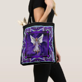 Paarse Soul Scarf Tote Bag (Dichtbij)