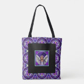 Paarse Soul Scarf Tote Bag (Achterkant)