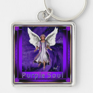 Paarse Soul Sleutelhanger