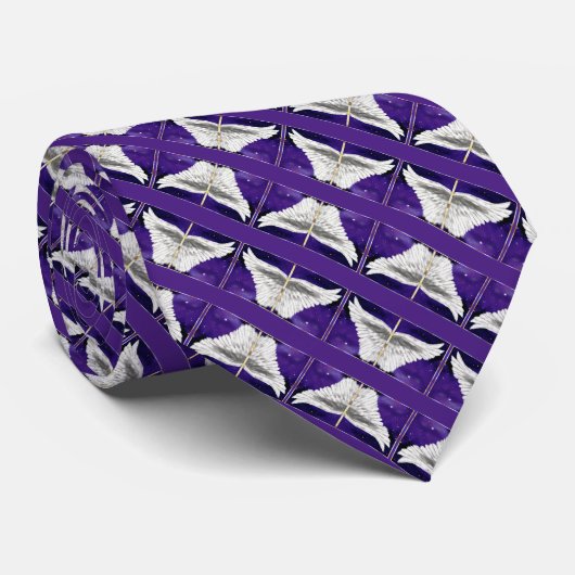 Paarse Soul Stropdas (Opgerold)