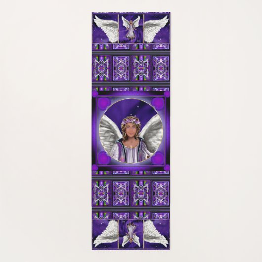 Paarse Soul Yoga Mat (Achterkant)