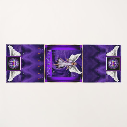 Paarse Soul Yoga Mat (Voorkant (horizontaal))