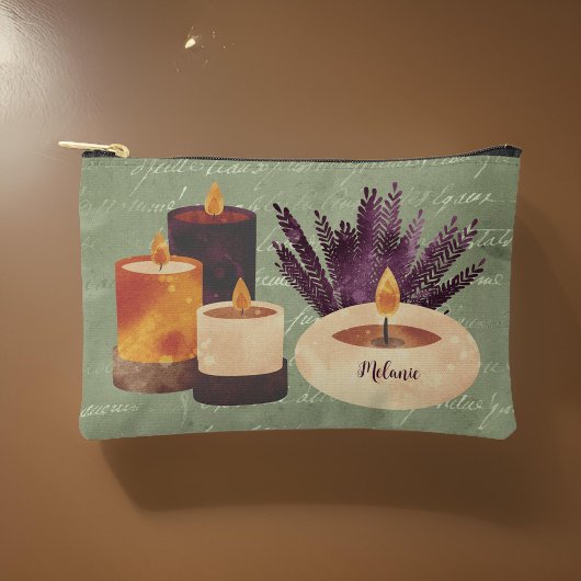 Paarse Spa kaarsen en Lavendel Olive Monogram Etui