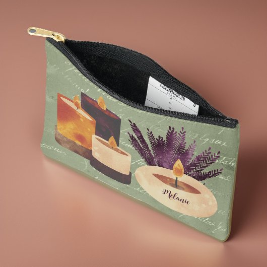 Paarse Spa kaarsen en Lavendel Olive Monogram Etui