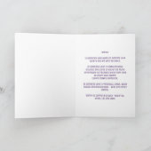 Paarse Space Gemini Birthday Kaart (Binnen)