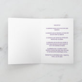 Paarse Space Sagittarius Birthday Kaart (Binnen)