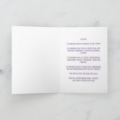 Paarse Space Scorpio Birthday Kaart (Binnen)