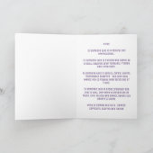 Paarse Space Virgo Birthday Kaart (Binnen)