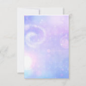 Paarse Spacey Lights Verjaardagsfeest Dankjewel Ca Bedankkaart (Achterkant)