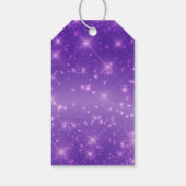 Paarse Sparkle Afstuderen Aangepaste GraduPartij Cadeaulabel (Achterkant)