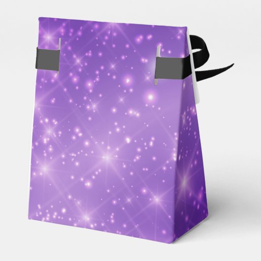 Paarse Sparkle Afstuderen Custom 2025 Chic Party Bedankdoosjes (Achterkant)