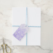 Paarse Sparkle Glam Birthday Party Favor Cadeaulabel (Met Touw)