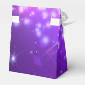 Paarse Sparkle Glam Club Vibe Party Favor Box Bedankdoosjes (Achterkant)