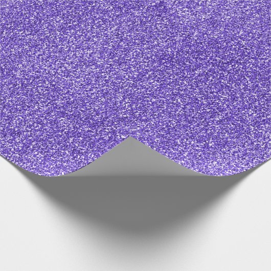 Paarse Sparkle Glitter Cadeaupapier (Hoek)