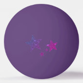 Paarse sparkle Glitter Effect Custom Ping Pong Pingpongbal (Achterkant)