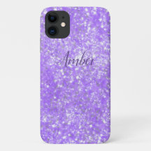 Paarse Sparkle Glitter Elegant Persoonlijk