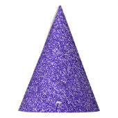 Paarse Sparkle Glitter Feesthoedjes (Links)