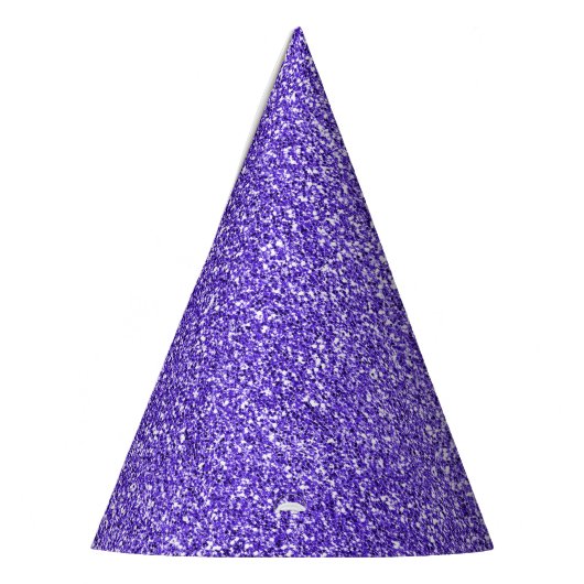 Paarse Sparkle Glitter Feesthoedjes (Links)