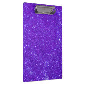 Paarse Sparkle Glitter Girly Clipboard 5 Klembord (Rechts)