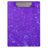 Paarse Sparkle Glitter Girly Clipboard 5 Klembord (Voorkant)