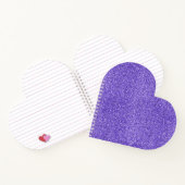 Paarse Sparkle Glitter Notitieboek (Binnen)