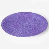 Paarse Sparkle Glitter Papieren Bordje (Gekanteld)