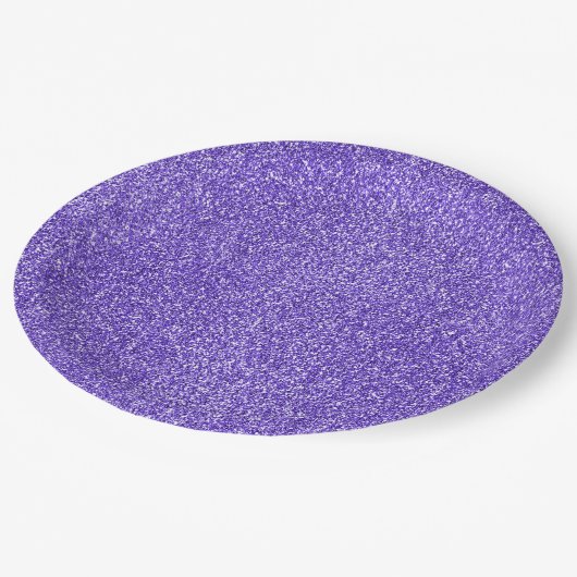 Paarse Sparkle Glitter Papieren Bordje (Gekanteld)